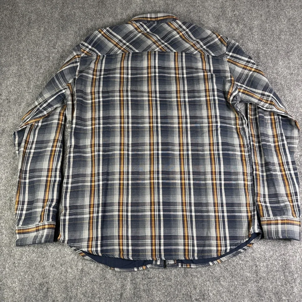 KUHL Men Blue Plaid Long Sleeve Button Up Shirt Outdoor Hiking Workwear Size L - Picture 3 of 9